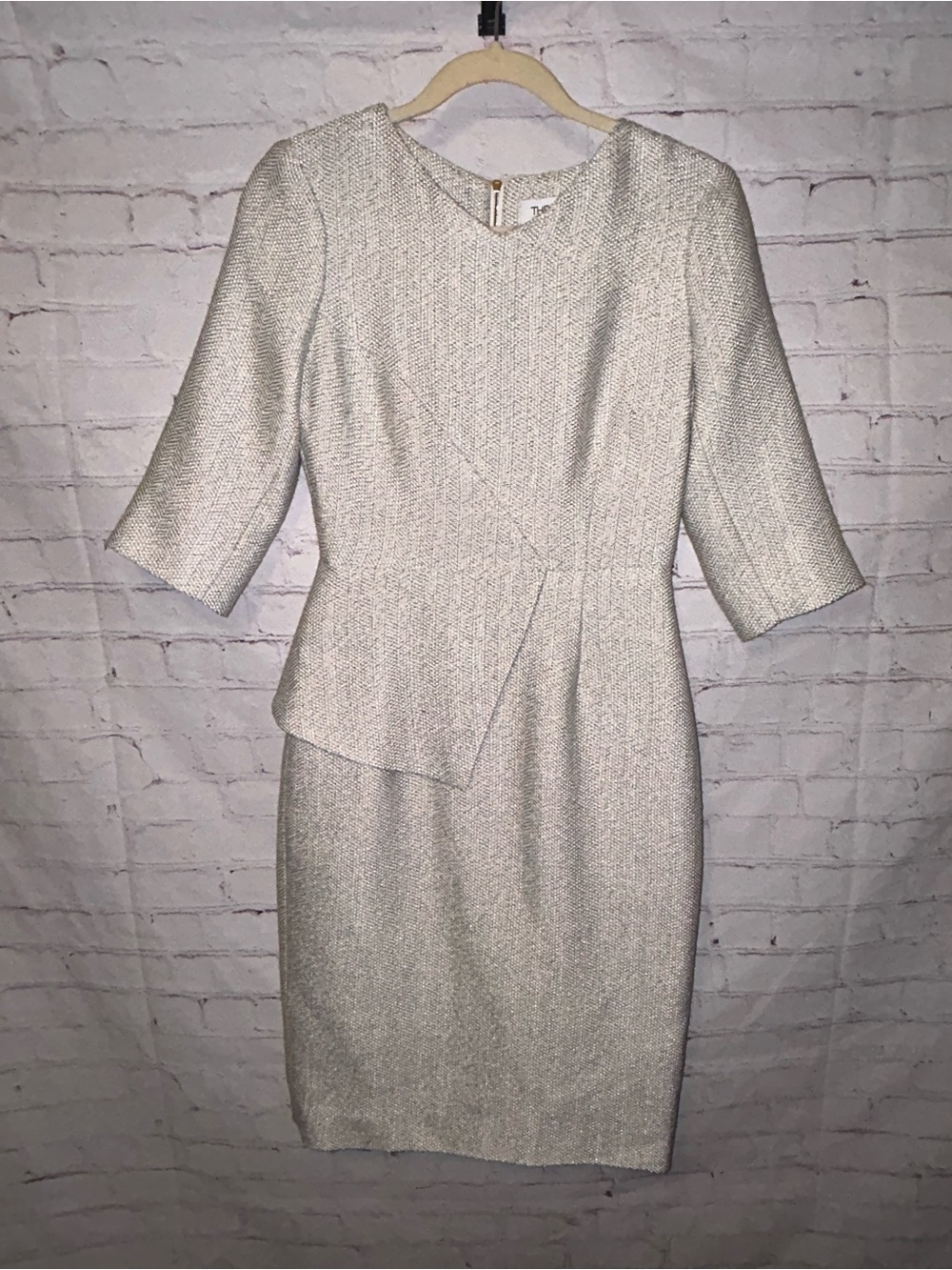 The Fold Eaton Signature Tweed Dress UK 8/US 4